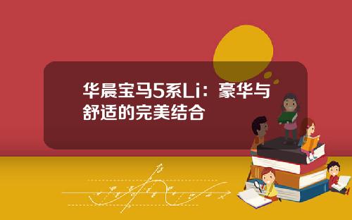 华晨宝马5系Li：豪华与舒适的完美结合