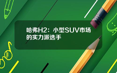 哈弗H2：小型SUV市场的实力派选手