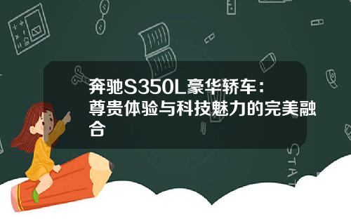 奔驰S350L豪华轿车：尊贵体验与科技魅力的完美融合