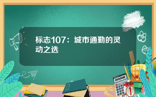 标志107：城市通勤的灵动之选