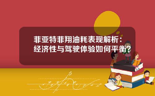 菲亚特菲翔油耗表现解析：经济性与驾驶体验如何平衡？