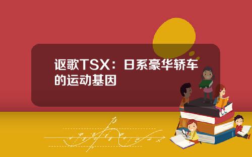 讴歌TSX：日系豪华轿车的运动基因